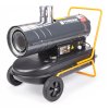 Mobilní naftové topidlo, ohřívač, 30 kW s odvodem splodin, termostatem a LCD displejem PM-NAG-30SKN, Powermat PM1013