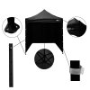 Aga Nůžkový stánek PARTY, ochranný, 3 x 3 m, černý, 3 bočnice