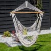 Závěsné houpací brazilské křeslo / síť Ecru 90 x 70 cm PATIO
