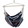 Závěsné houpací brazilské křeslo Dark Blue / Red 150 x 100 cm PATIO