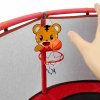 Trampolina dla dzieci ogrodowa siatka pilki koszykowka 150cm czerwona 182304