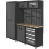 Dílenská skříň s regálem do dílny a garáže KD5862 16