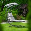 Zahradní houpací lehátko se stříškou Albert Gray PATIO