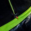 Trampolína 427 cm s vnitřní sítí černo-zelená