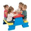 Dětský zahradní stolek s lavičkami Modrý