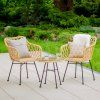 Zahradní křeslo z technorattanu Desire Beige PATIO