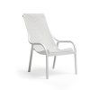 Zahradní křeslo plastové Net Lounge bílé