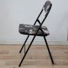 Skládací židle černá