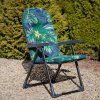 Polohovací zahradní křeslo černá