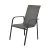 Zahradní židle technorattan šedá