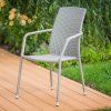 Zahradní křeslo z technorattanu šedé