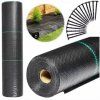 Agrotextilie 100 cm x 50 m UV 70g protiplevelová s kotvami černá