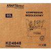 kompresor bezolejowy 50l 1500w 290lmin kd4048