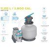 Písková filtrace pro bazén 11355 L/h