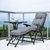 Zahradní stůl 85 cm Dine & Relax II. Pizarra / Antracit