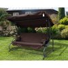 Hustawka Ogrodowa Regulowana Siedzisko Textylina 2x1 Ciemny Braz [22916] 1200