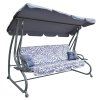 Hustawka Ogrodowa Siedzisko Textylina 2x1 WZOR Szara [22960] 1200