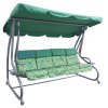 Zahradní houpačka 8078 new 2022 zelená s motivem 3