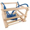 Dětská dřevěná houpačka modrá