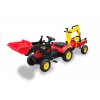 Tomido Šlapací traktor s nakladačem, rypadlem a vlečkou 2