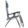 Zahradní polohovací křeslo Springos Zero Gravity šedé
