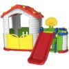 Zahradní domeček se skluzavkou a košíkovou