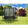 Zahradní trampolína SKY FLYER RING 2v1 244 cm BLACK 2
