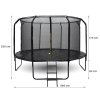 Zahradní trampolína SKY FLYER RING 2v1 366 cm BLACK 7
