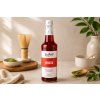 jahodovy sirup s pozadim