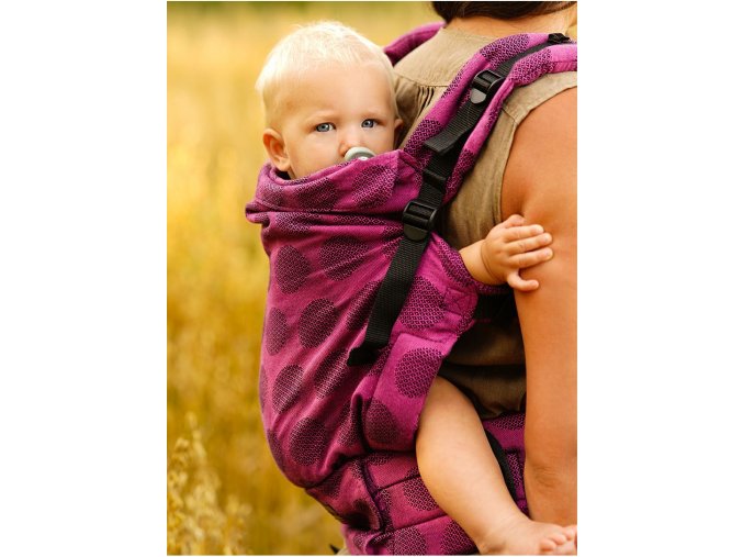 Kinder Hop Rostoucí ergonomické nosítko Multi Grow Dots Pink 100% bavlna, žakár 6