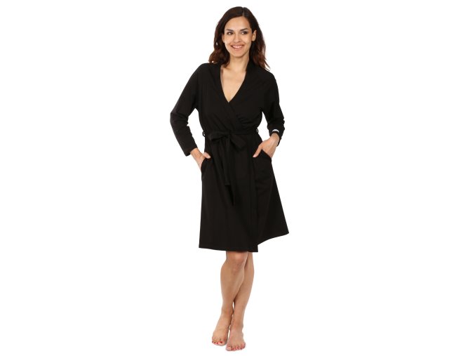 Moniel kimono/župan All Black černý jednovelikostní