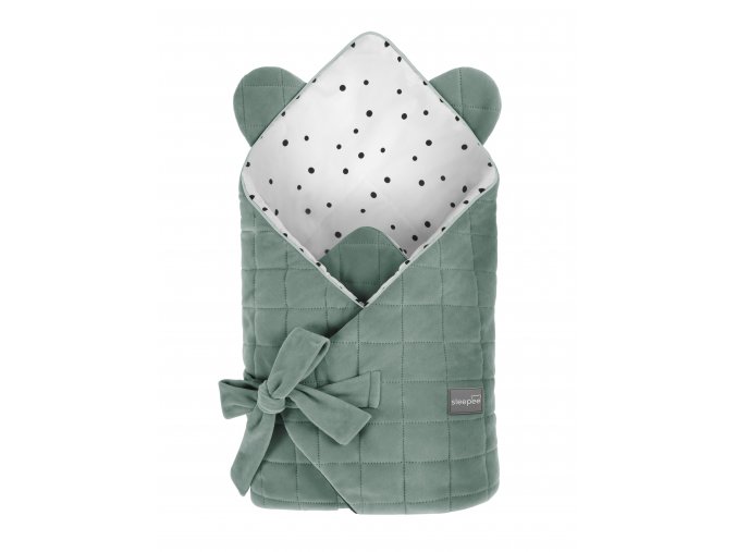 Zavinovačka Sleepee Royal Baby Swaddle Wrap Green pro miminka zelená