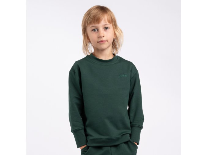 Dětská rostoucí mikina Basic Dark Green