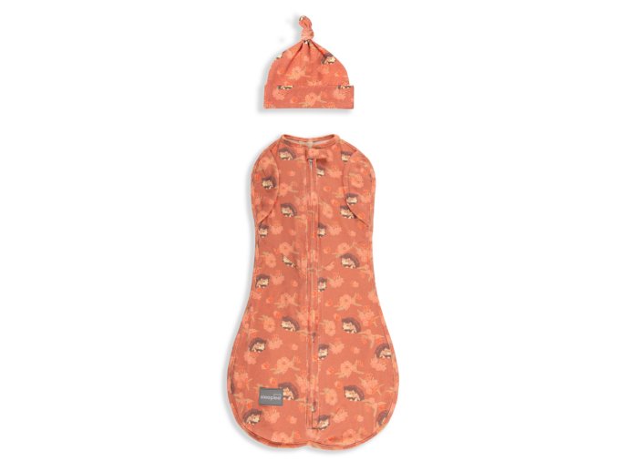 Zavinovačka Sleepee Second Step Swaddle Vintage Animals Amaranth s čepičkou zdarma