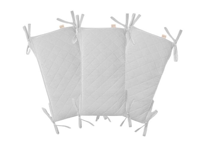 Modulární mantinel do dětské postýlky Sleepee Grey 3 ks