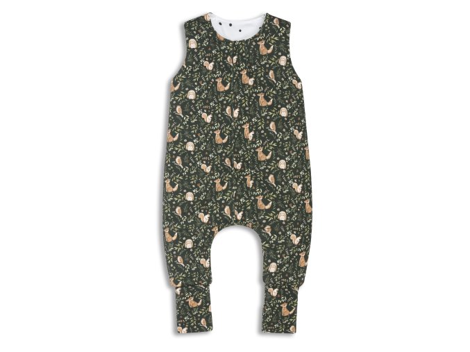 Reversible Sleeping Bag with Legs XS (6 12 months) DL Green Forest 5903175927927 1