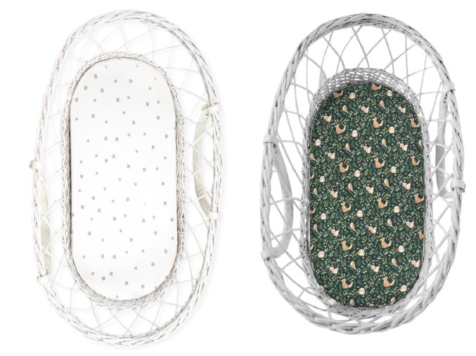 Prostěradlo do kočárku, košíku a kolébky 2 pack Green Forest 2