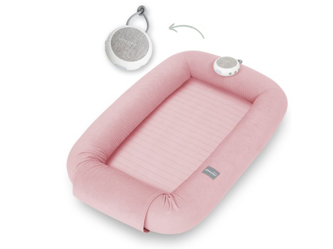 Multifunkční hnízdečko pro miminko s bílým šumem 3v1 Sleepee Pink