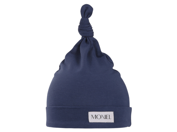 Moniel Dětská čepice Navy Blue modrá 0 3 měsíce