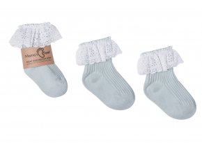 Mama's Feet Dětské ponožky Vintage Love Dirty Minty mintové