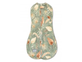 Zavinovačka Sleepee Second Step Swaddle s čepičkou zdarma Bohemian Green