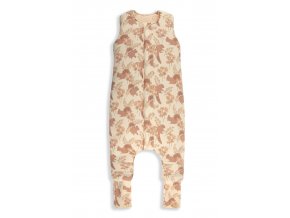 Celoroční spací pytel s nohavicemi Sleepee Vintage Animals Almond/Cream S