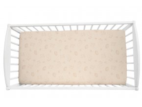 Prostěradlo Sleepee Vintage Animals Cream 120x60 cm