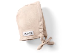 Moniel Dětská rostoucí zavazovací čepice Pastel béžová