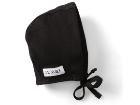 Moniel Dětská rostoucí zavazovací čepice All Black černá