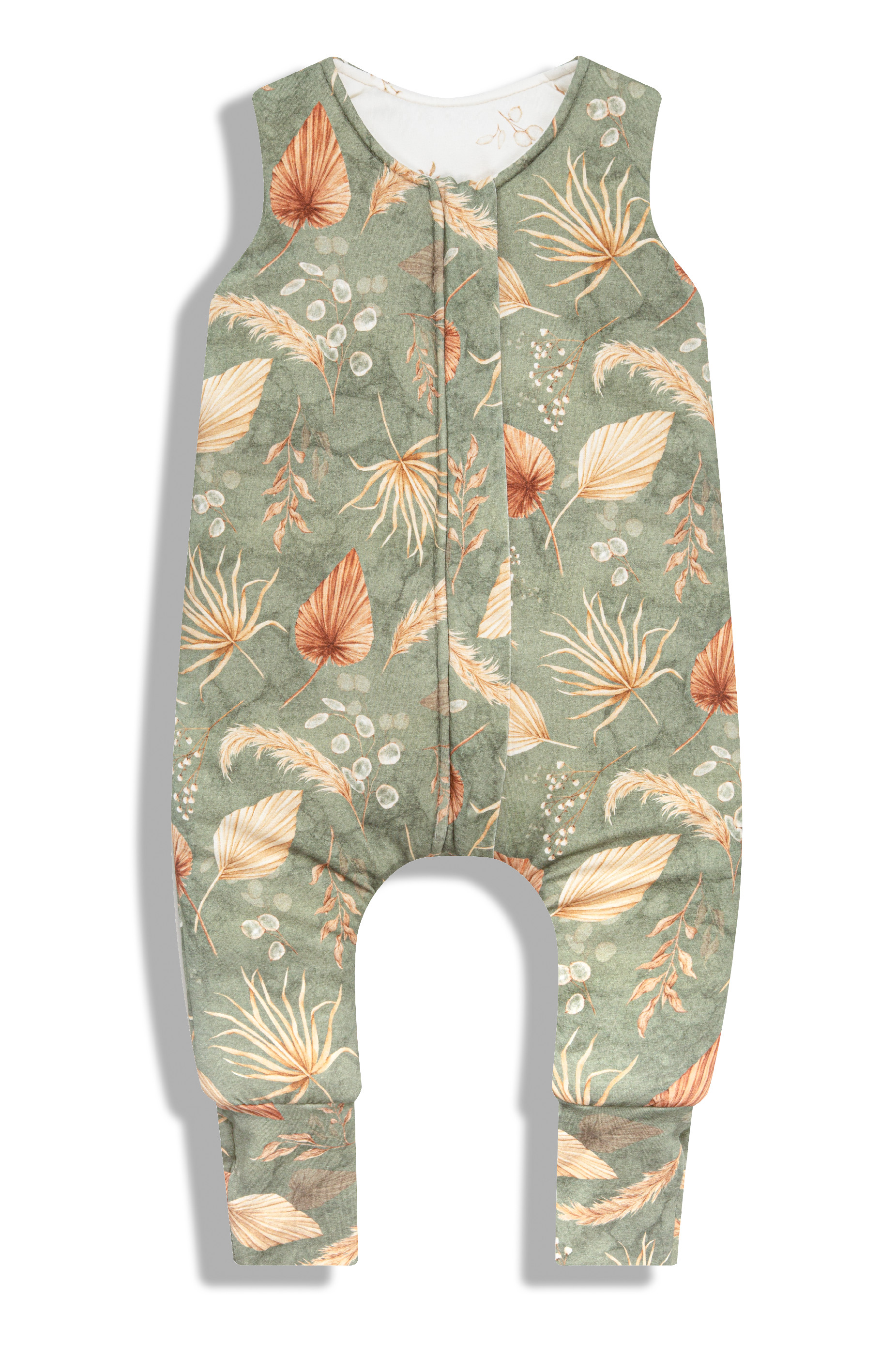 Celoroční spací pytel s nohavicemi Bohemian Green/Bohemian Botanic XS