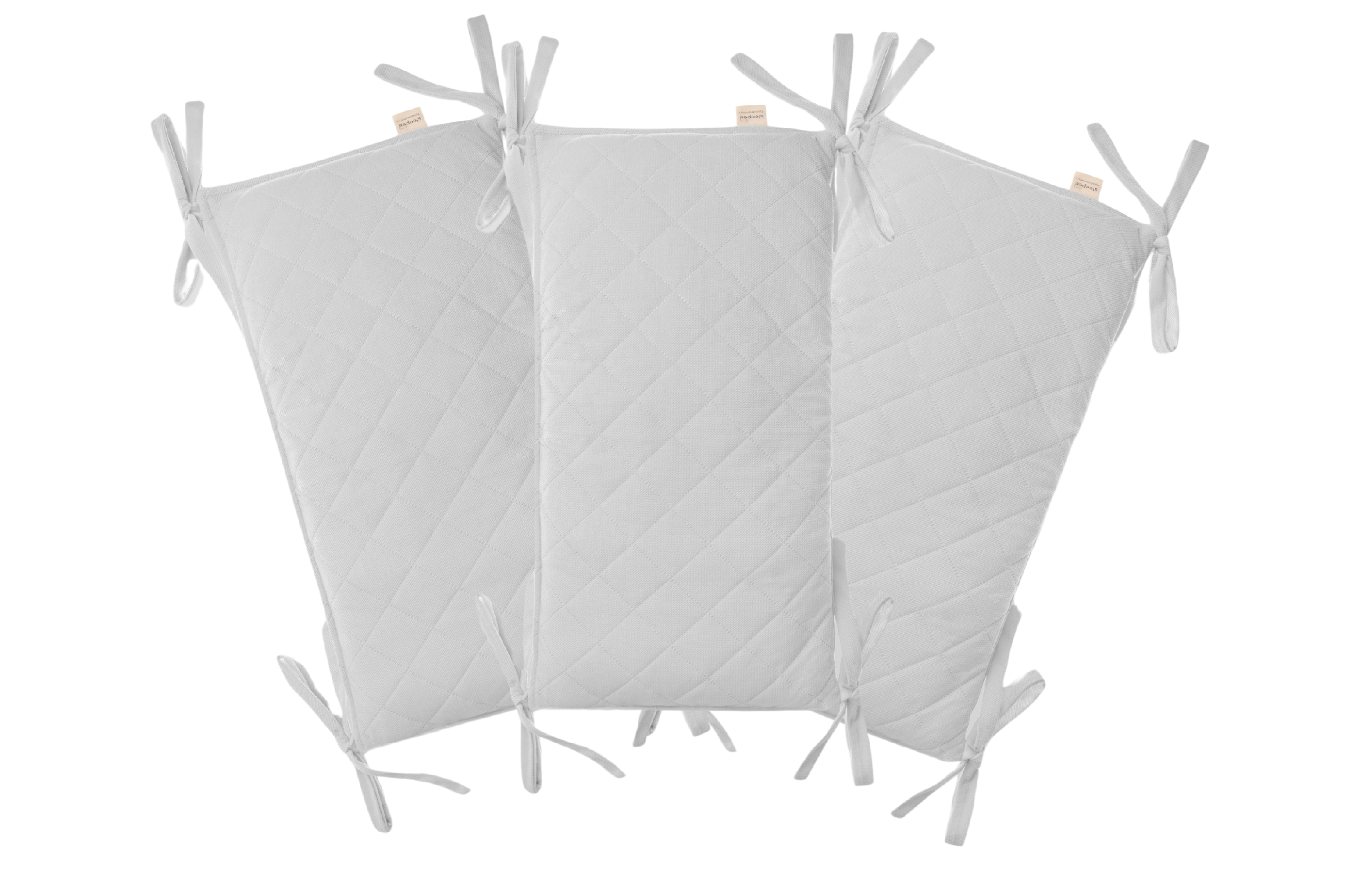 Modulární mantinel do dětské postýlky Sleepee Grey - sada 3ks