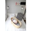 Sleepee Prostěradlo Sleepee We Care do košíku a kolébky oboustranné veverky/pírka