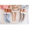 Mama's Feet Dětské podkolenky s křidélky Biscuit Angels meruňkové šedé