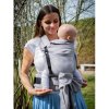 Kinder Hop Rostoucí ergonomické nosítko Half Buckle Little Herringbone Grey 100% bavlna, žakár mimi